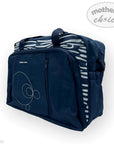 MC MICROFIBRE 4PC DIAPER BAG - NAVY