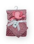 Mothers Choice Bubble Sherpa Receiver with Security Toy - Elephant Pink