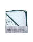 Mothers Choice 100% Cotton Baby Quilted Hooded Receiver - Emerald Receiver