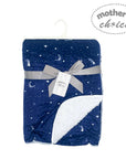 Mothers Choice Micromink Furlined Baby Blanket - Moon & Stars