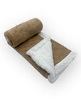 Mothers Choice Sherpa Fleece Blanket Brown