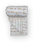 M/C PRINTED FLANNEL BLANKET GIRL'S LOVE YOU