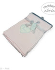 Mothers Choice Cotton Waffle Blanket Pink Heart Embroid