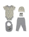 Mothers Choice 5-Piece Baby Gift Set - Grey Elephant