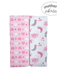 Mothers Choice 2 Pack Baby Flannel Receivers - Heart / Moon