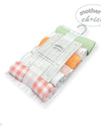 Mothers Choice 6 Pack Baby Washcloth Set - Peach Fruit