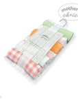 Mothers Choice 6 Pack Washcloth Set Peach Fruit