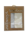 Mothers Choice 2 Pack Baby Burp Cloths / Burpers Set - Stone