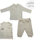 INF BOYS 3PC NATURAL SAFARI SET 0-3M