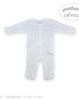 White baby onesie on a white background with 'Mother's Choice' branding.