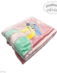 Mothers Choice Baby Cutwork Blanket - Pink House