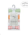 Mothers Choice 6 Pack Baby Washcloth Set - Peach Fruit