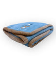 M/C SUPER SOFT CORAL FLEECE AND BINDING BLANKET BOY'S BEAR