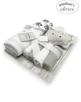 Mothers Choice Baby Hooded Towel, Washcloths & Sponge Set - Elephant