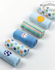 Mothers Choice 6 Pack Facecloth Set - Blue Sport