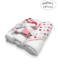 Mothers Choice 3 Piece Hooded Towels And 3 Piece Facecloths Cute Strawberry