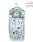 Baby clothing set with a hat and pants in packaging on a white background, featuring 'Mother's Choice' branding.