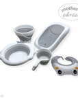 Mother's Choice Foldable Baby Bath Tub Set - Grey