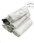 Mothers Choice 6 Pack Baby Washcloth Set - Grey Safari