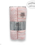 M/C 2 MUSLIN SWADDLE BLANKETS PINK