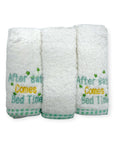 Mothers Choice 100% Cotton 3 Pack Baby Washcloth Set Green