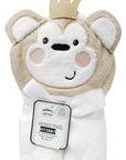 100% cotton hooded towel monkey design baby towel