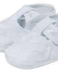 Mothers Choice Girls Cristening Bootie T Bar With Lace Trim