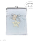 Mothers Choice Cotton Waffle Blanket Blue Star Embroid