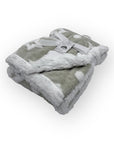 Mothers Choice Sherpa Fleece Stars Blanket Grey