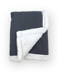 Mothers Choice Baby Sherpa Fleece Blanket - Navy