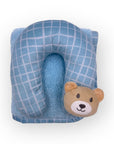 Mothers Choice Super Soft Coral Fleece Blanket & Pillow Set – Blue Bear