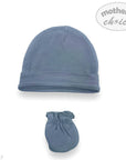 M/C 6PK BEANIE HAT & MITTEN SET GREY/MINT