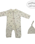 2 piece grower set baby boy natural safari outfit