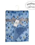 Mothers Choice Micromink Furlined Baby Blanket - Blue