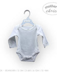 Baby bodysuit on a hanger with 'Mother's Choice' branding on a white background