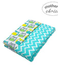 Mothers Choice 2 Pack Baby Flannel Receivers - Owl / Zig Zag