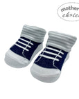 Mothers Choice Fancy Box Socks `Boys Lace Up-Navy`