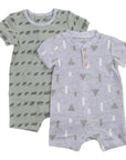 INFANT'S 2 PACK ROMPERS 'SKETCH BOOK' 0-3M