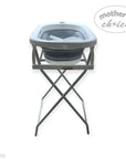 Mothers Choice Foldable Baby Bath Tub with Stand - Grey