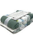 Mothers Choice 12 Pack Washcloth Set - Leaf Olive