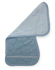 Mothers Choice 2 Pack Baby Burp Cloths / Burpers Set - Blue