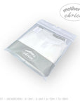 Clear plastic bag with 'mother's choice' branding on a white background