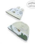 M/C 2PK TURBAN HAT SET WITH EARS 'MINT ART'