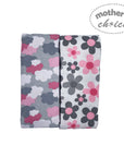 Mothers Choice 2 Pack Baby Flannel Receivers - Clouds / Flowers