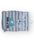 M/C PRINTED FLANNEL BLANKET BOY'S ELEPHANT