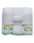 Mothers Choice 100% Cotton 3 Pack Baby Washcloth Set Green