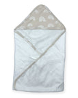 M/C BAMBOO 2PK HOODED TOWEL STONE