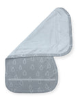 Mothers Choice 2 Pack Baby Burp Cloths / Burpers Set - Stone
