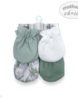 M/C 4PK MITTEN SET GREY/MINT