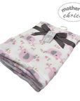 Mothers Choice Baby Blanket 100% Polyester - Pink Elephant & Flower